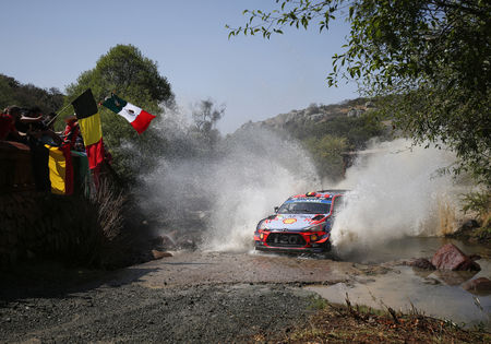 WK Rally Mexico: Kris Meeke snelste in shakedown. Neuville rijdt derde tijd.