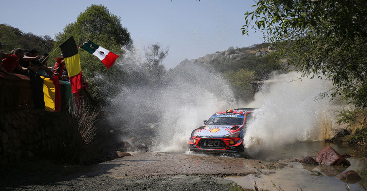 WK Rally Mexico: Kris Meeke snelste in shakedown. Neuville rijdt derde tijd.