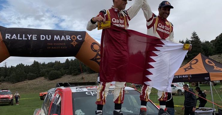 Nasser Al-Attiyah eindwinnaar rally van Marokko